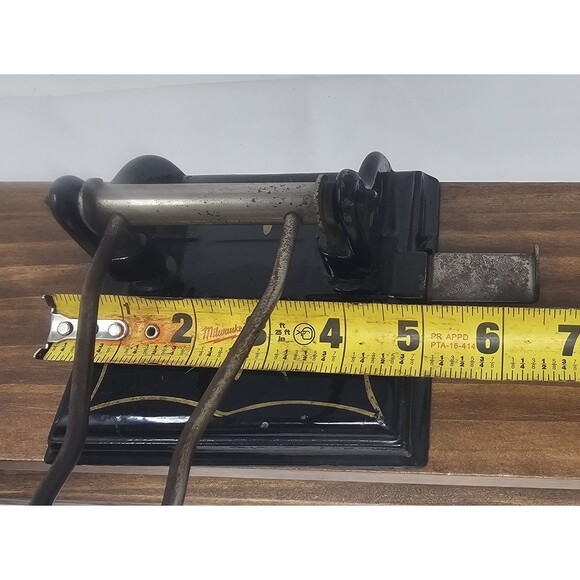 Antique 2 Hole Paper Punch Puncher Iron Victorian Circa Late 1800s Heavy Working - Picture 8 of 10